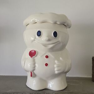 Vintage McCoy Pottery Pillsbury Doughboy Cookie Jar 10.5" Roseville Ohio USA